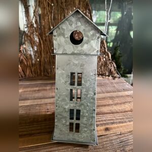 Pottery Barn Galvanized Metal Tall Mill House! NWT